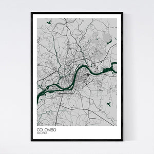 Colombo City Map Print