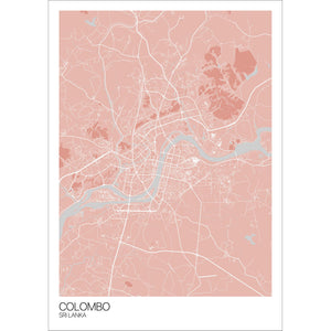 Map of Colombo, Sri Lanka