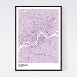 Colombo City Map Print