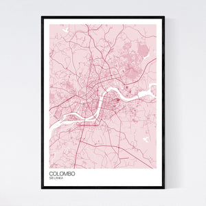 Colombo City Map Print