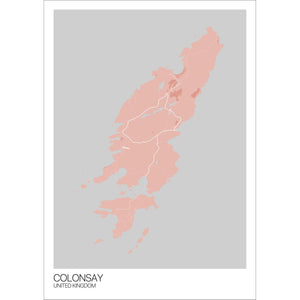 Map of Colonsay, United Kingdom