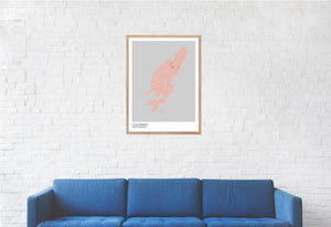 Map of Colonsay, United Kingdom