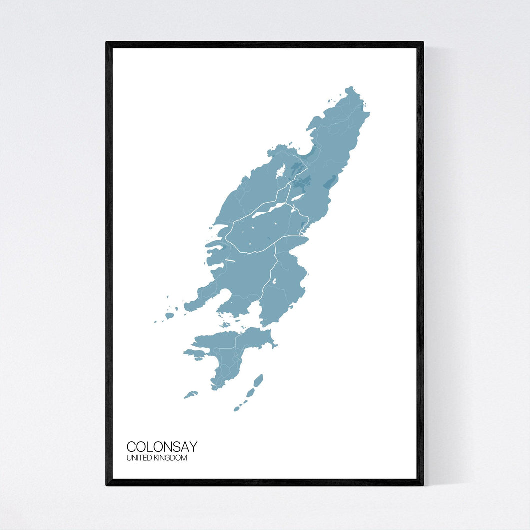 Colonsay Island Map Print