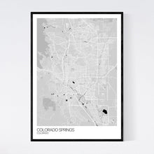 Load image into Gallery viewer, Colorado Springs City Map Print