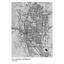 Load image into Gallery viewer, Map of Colorado Springs, Colorado