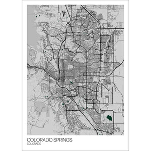 Map of Colorado Springs, Colorado