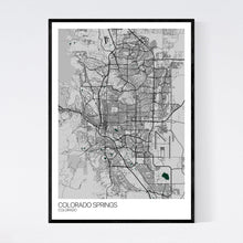 Load image into Gallery viewer, Map of Colorado Springs, Colorado