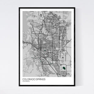 Map of Colorado Springs, Colorado