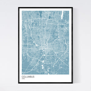 Map of Columbus, Ohio