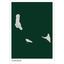 Load image into Gallery viewer, Map of Comoros, 