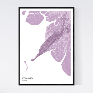 Map of Conakry, Guinea