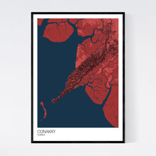 Load image into Gallery viewer, Conakry City Map Print