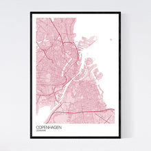 Load image into Gallery viewer, Copenhagen City Map Print