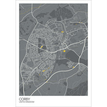 Load image into Gallery viewer, Map of Corby, United Kingdom