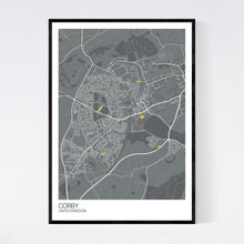 Load image into Gallery viewer, Map of Corby, United Kingdom