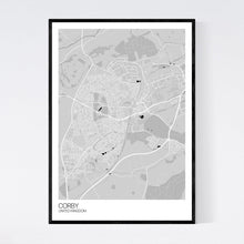 Load image into Gallery viewer, Corby City Map Print