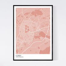 Load image into Gallery viewer, Corby City Map Print