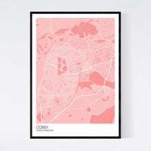 Load image into Gallery viewer, Corby City Map Print