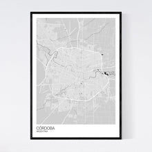 Load image into Gallery viewer, Córdoba City Map Print