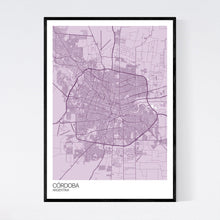 Load image into Gallery viewer, Córdoba City Map Print