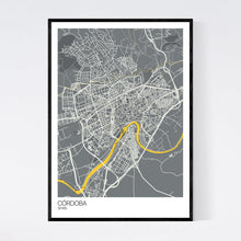 Load image into Gallery viewer, Córdoba City Map Print