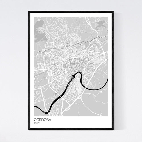 Map of Córdoba, Spain