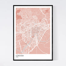 Load image into Gallery viewer, Córdoba City Map Print