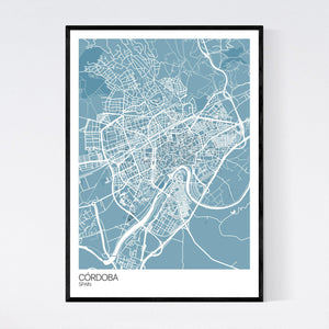 Córdoba City Map Print