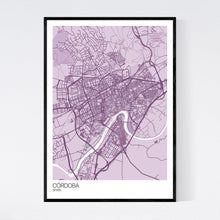 Load image into Gallery viewer, Córdoba City Map Print