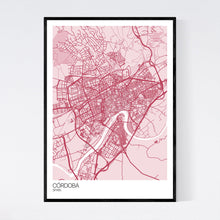 Load image into Gallery viewer, Córdoba City Map Print