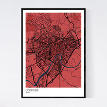 Load image into Gallery viewer, Córdoba City Map Print