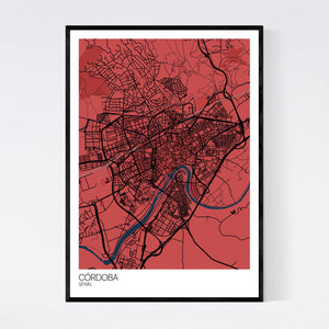 Córdoba City Map Print