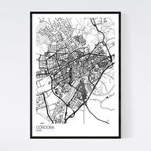 Load image into Gallery viewer, Córdoba City Map Print