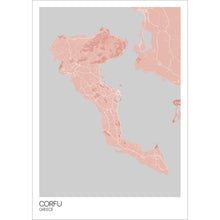 Load image into Gallery viewer, Map of Corfu, Greece