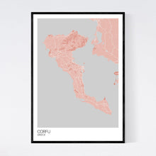 Load image into Gallery viewer, Map of Corfu, Greece
