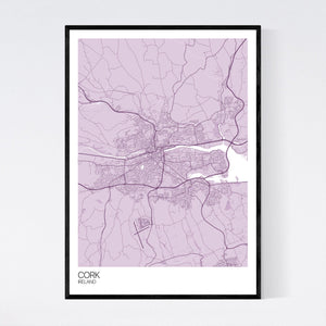Cork City Map Print