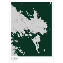 Load image into Gallery viewer, Map of Coron, Philippines