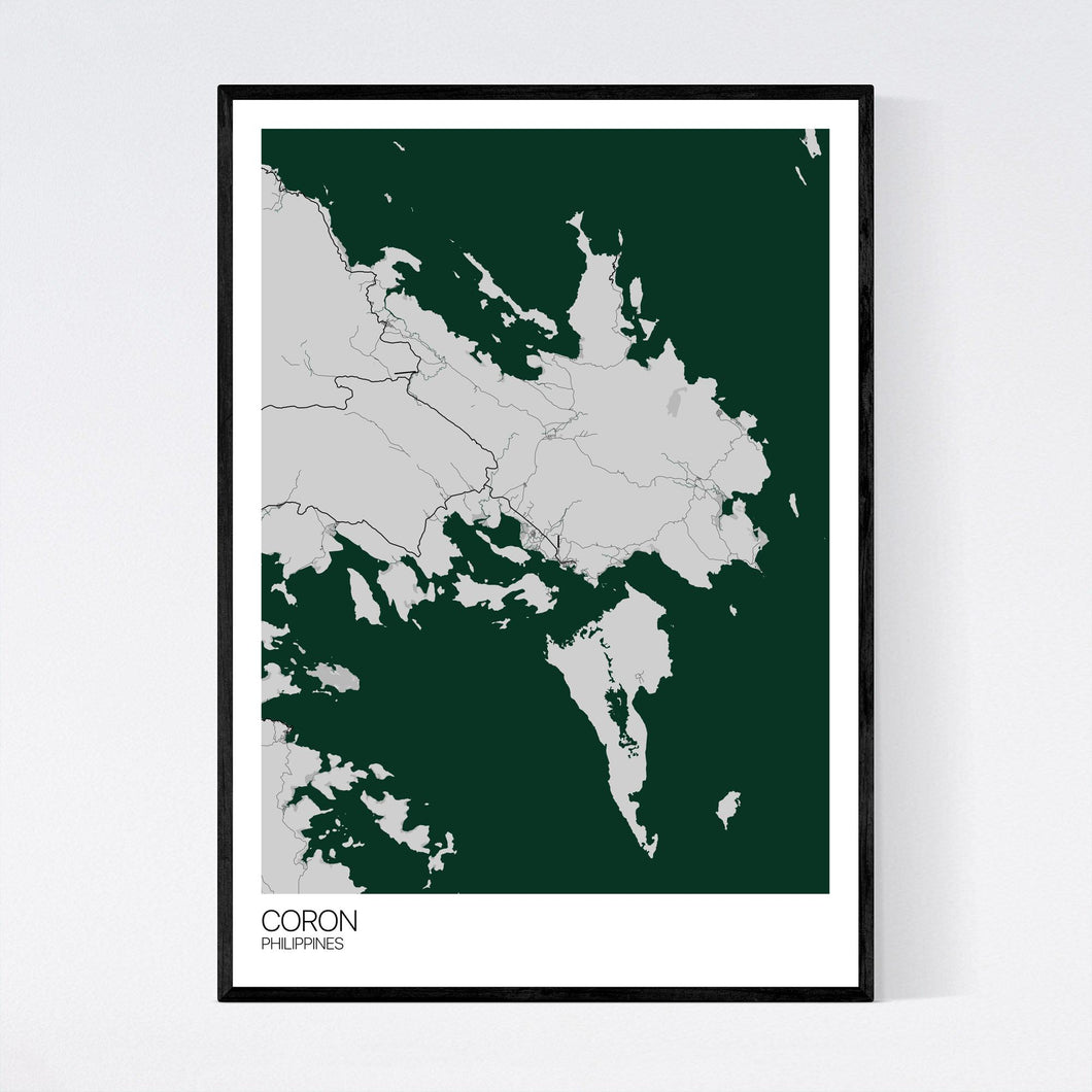Map of Coron, Philippines