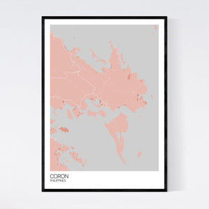 Coron Region Map Print