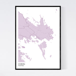 Coron Region Map Print