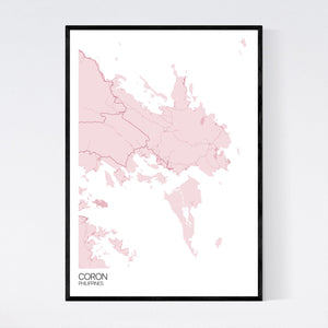 Coron Region Map Print