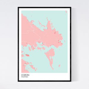 Coron Region Map Print