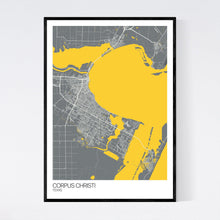Load image into Gallery viewer, Corpus Christi City Map Print