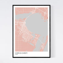 Load image into Gallery viewer, Corpus Christi City Map Print