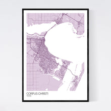 Load image into Gallery viewer, Corpus Christi City Map Print