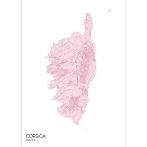 Map of Corsica, France