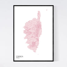 Load image into Gallery viewer, Map of Corsica, France
