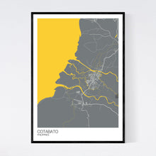 Load image into Gallery viewer, Cotabato City Map Print