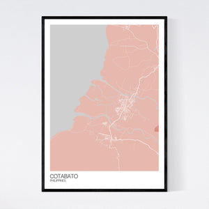 Cotabato City Map Print