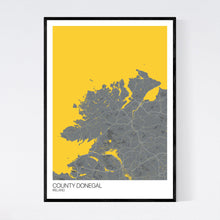Load image into Gallery viewer, County Donegal Region Map Print